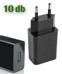 ACDC0510U_K 1xUSB 5V 2,1 A adapter/tlt<br><b>- 10 db-os csomag</b>