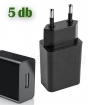 ACDC0510U_K 1xUSB 5V 2,1 A adapter/tlt<br><b>- 5 db-os csomag</b>