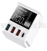 AT-A9T+ <b>40 W</b>-os 1 x QC3.0 + 2 USB + 1 USB PD<br>univerzlis tltlloms
