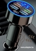 CARU5LCD 4xUSB+1 PD  szivargyjt adapter/gyorstlt<br>LCD kijelzvel - fekete
