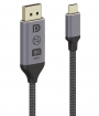 USB Type C - DP (Display Port)  kbel 2m - ktirny