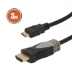 mini HDMI - HDMI kbel, 3 m