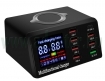 AT-X9 <b>100 W</b> LCD kijelzs <br>6 USB, 1 QC3.0, 1 USB PD, 1 Qi<br>univerzlis tltlloms