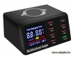 AT-X9 <b>100 W</b> LCD kijelzs <br>6 USB, 1 QC3.0, 1 USB PD, 1 Qi<br>univerzlis tltlloms