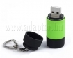 ACSL-65G miniatür, tölthető, USB elemlámpa (zseblámpa) - zöld