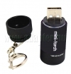 ACSL-65K miniatür, tölthető, USB elemlámpa (zseblámpa) - fekete